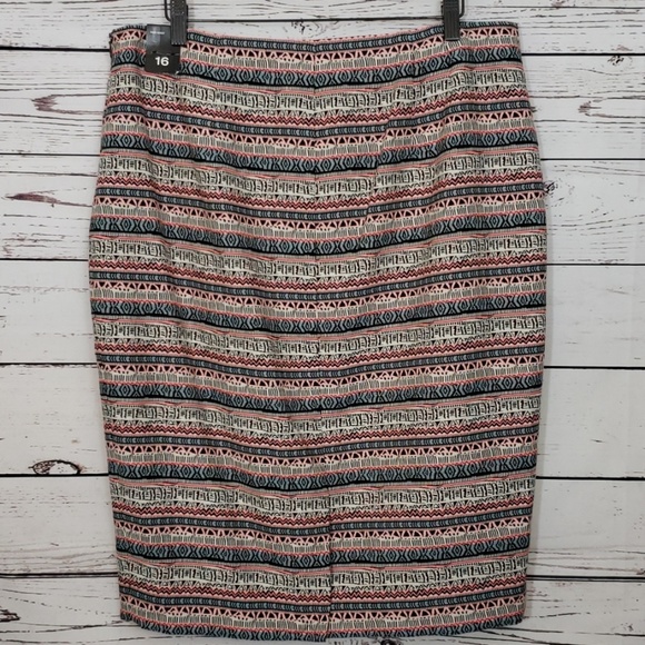 The Limited Print High Waist Pencil Skirt 16 NWT - Picture 5 of 8